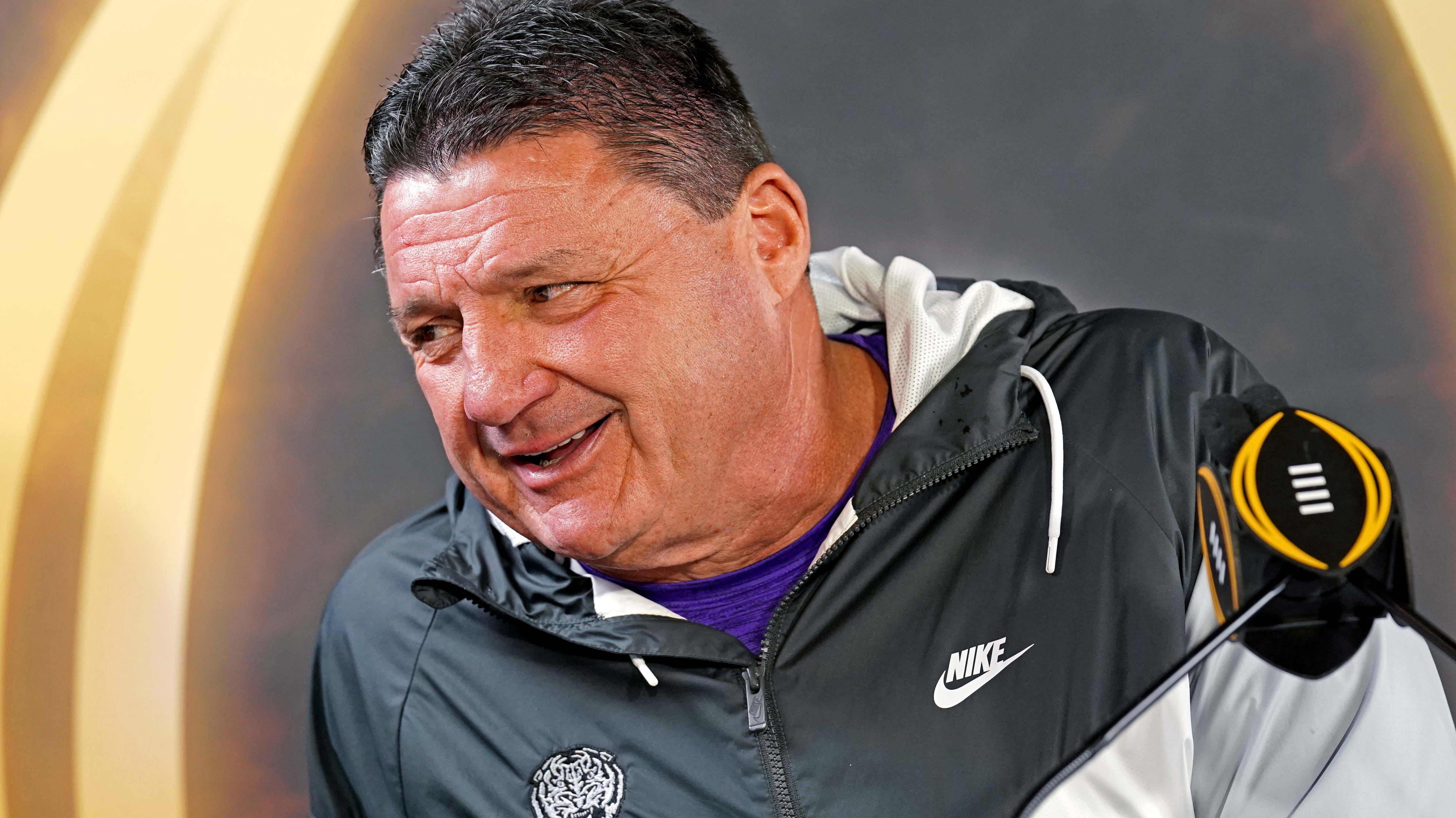 LSU football: Orgeron accepts Eddie Robinson Coach of Year award LSU football: Orgeron accepts Eddie Robinson Coach of Year award