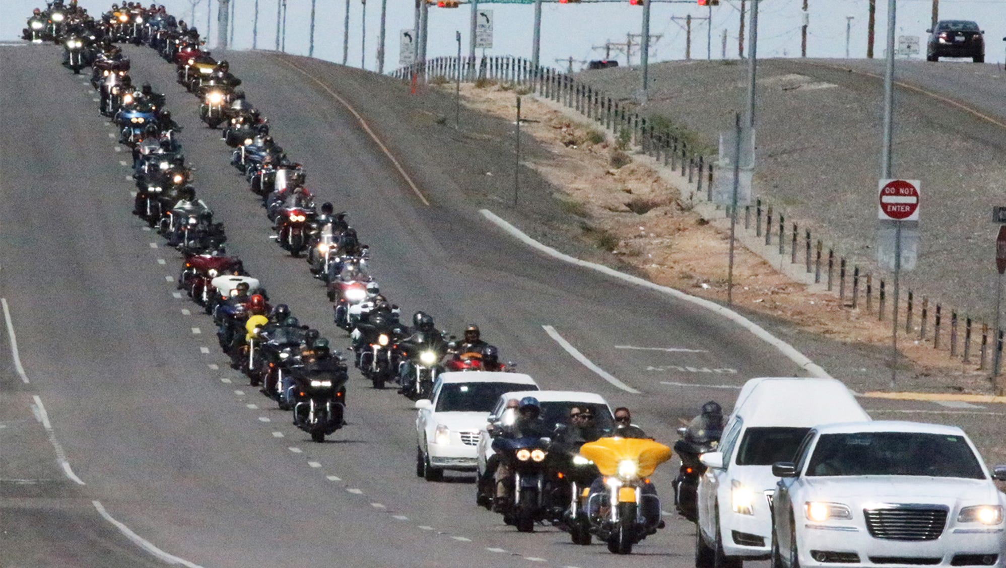 Hundreds of bikers say final goodbyes to Bandidos chapter president