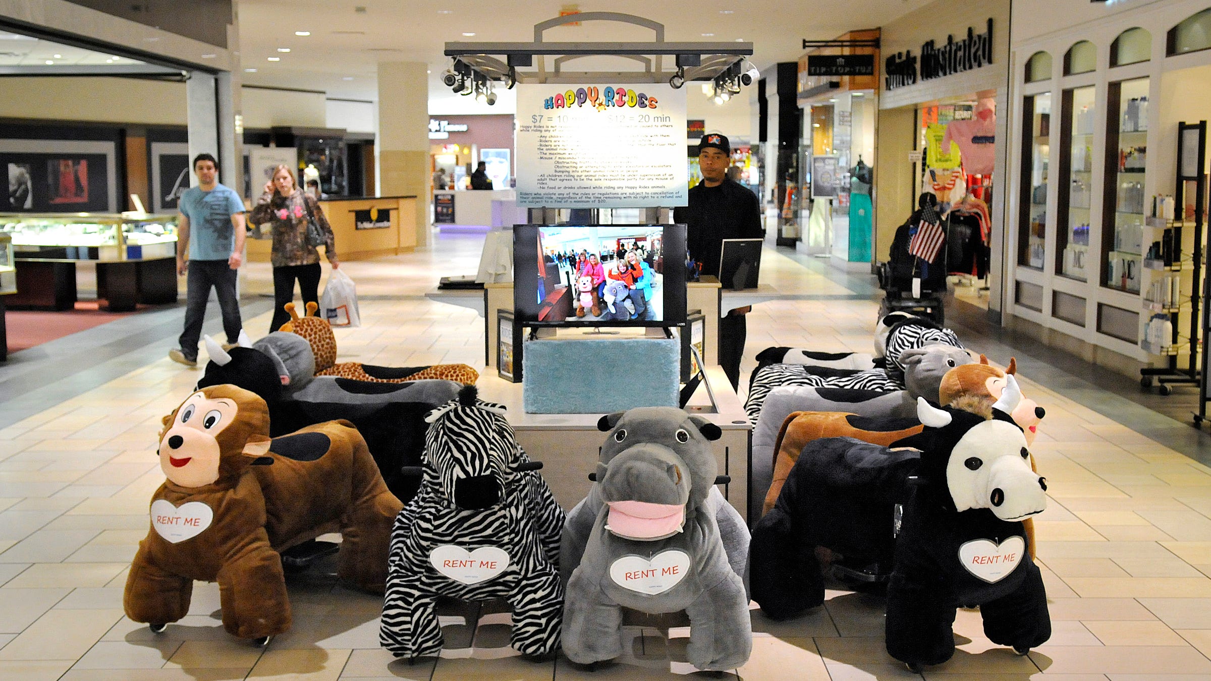 There's a new, furry way to get around the mall