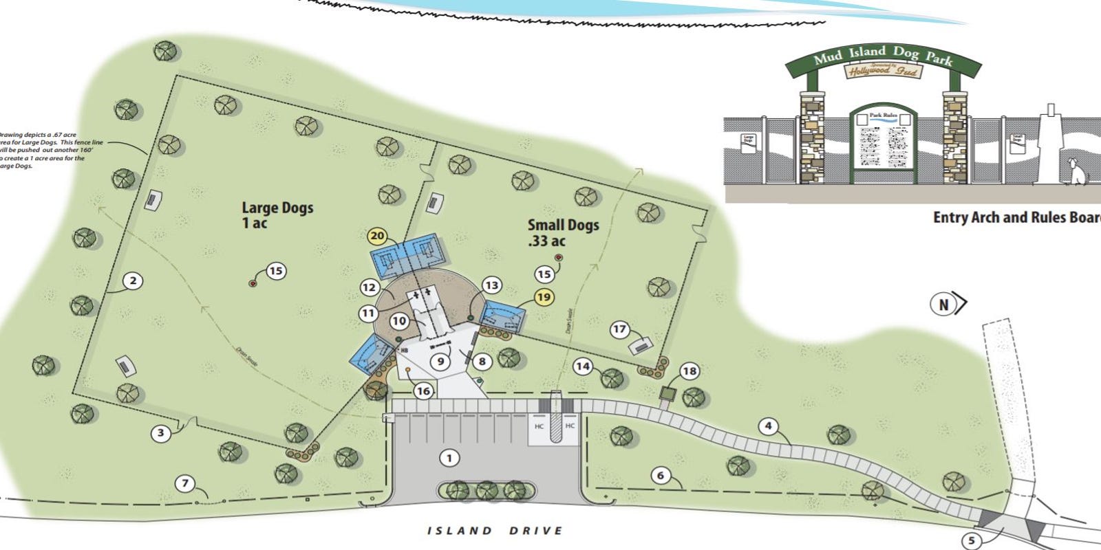 Mud Island Dog Park Being Constructed