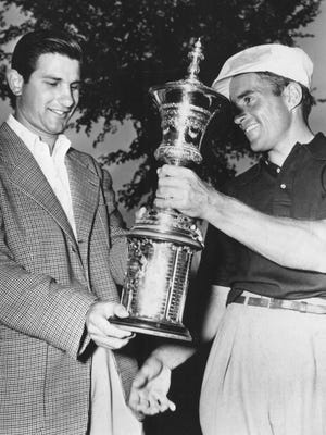 East Rochester native Sam Urzetta, left, won the United States amateur championship in 1950.