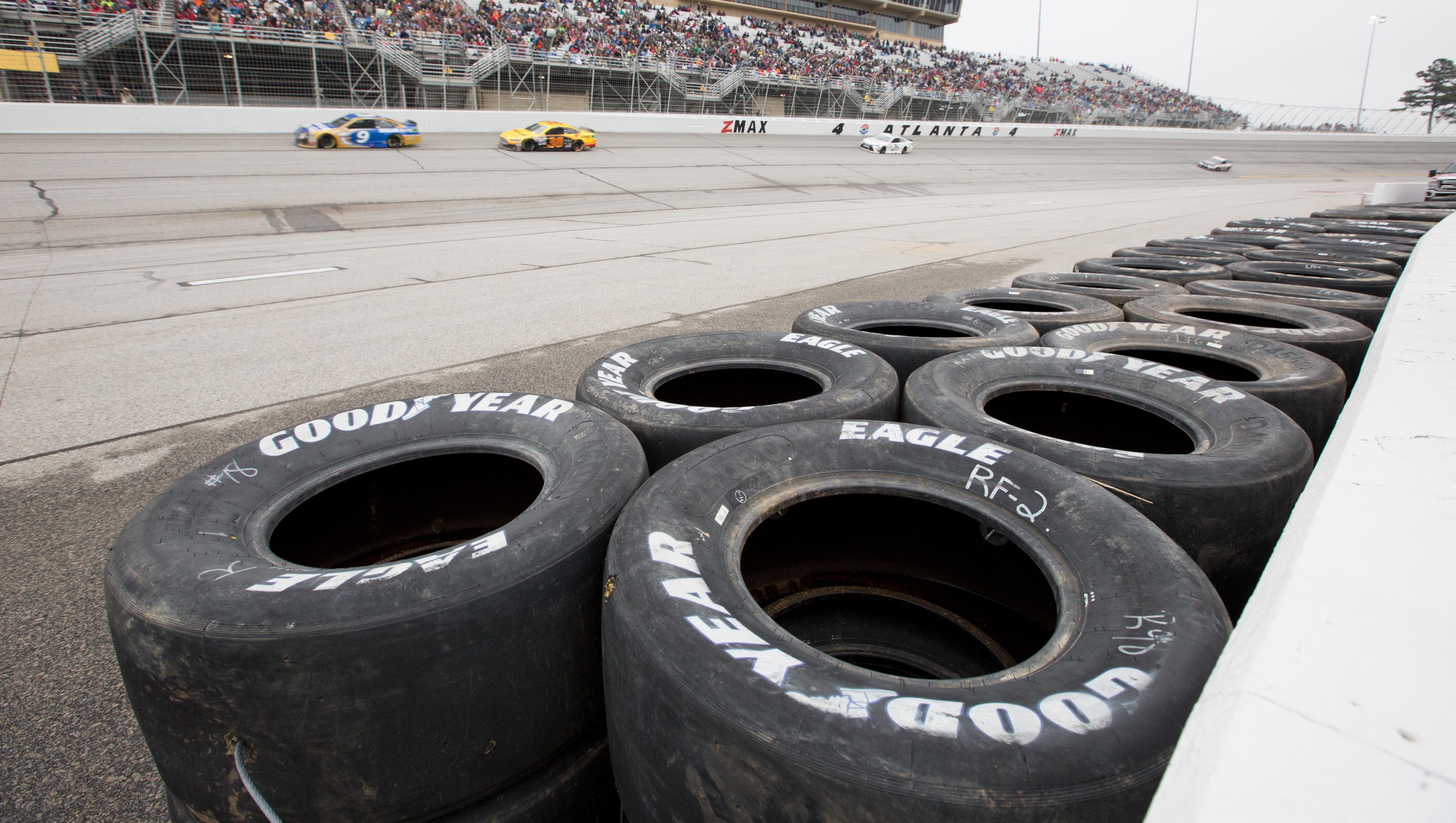 Tire Barriers Used As Safety Stopgap