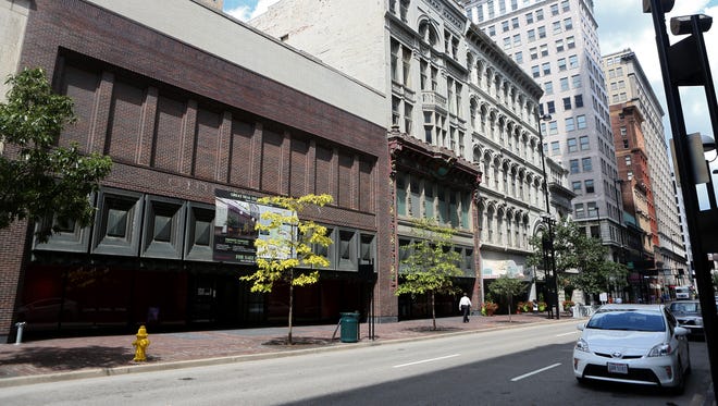 The set of buildings along Fourth Street Downtown that once housed T.J.Maxx could soon have a new owner. The Fourth Street T.J. Maxx store has actually occupied two buildings. One building, designed by famed Chicago architect Daniel Burnham, served as the home of a predecessor of what's now Downtown Cincinnati-based Fifth Third Bank. The second building was home to longtime upscale department store operator Gidding Co.