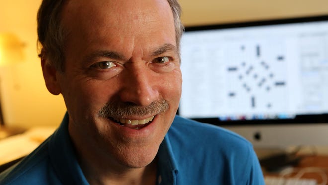 Puzzle master and New York Times crossword editor Will Shortz at home in Pleasantville, April 21, 2016.