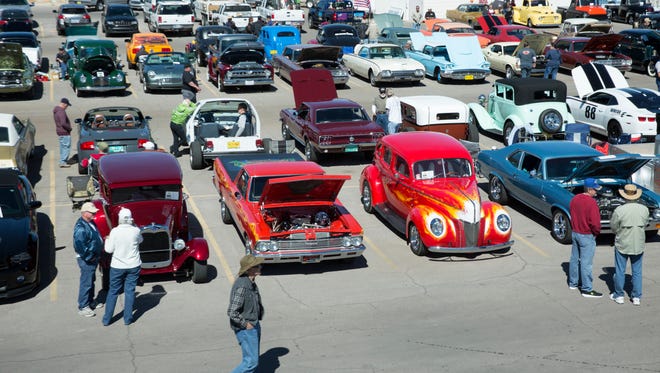 The Veterans Car Show and Cruise at Borman Honda, had 56 classic cars and raised over $3,000 to benefit the Honor Flight of Southern New Mexico, Saturday, February 25, 2017.