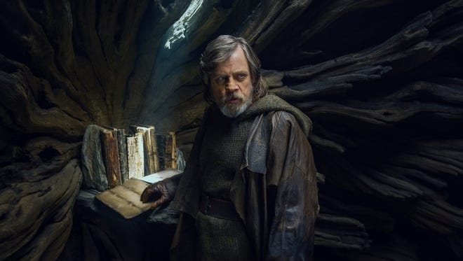 Luke Skywalker (Mark Hamill) is in self-imposed exile on an island when he's found by a potential new apprentice in "Star Wars: The Last Jedi."