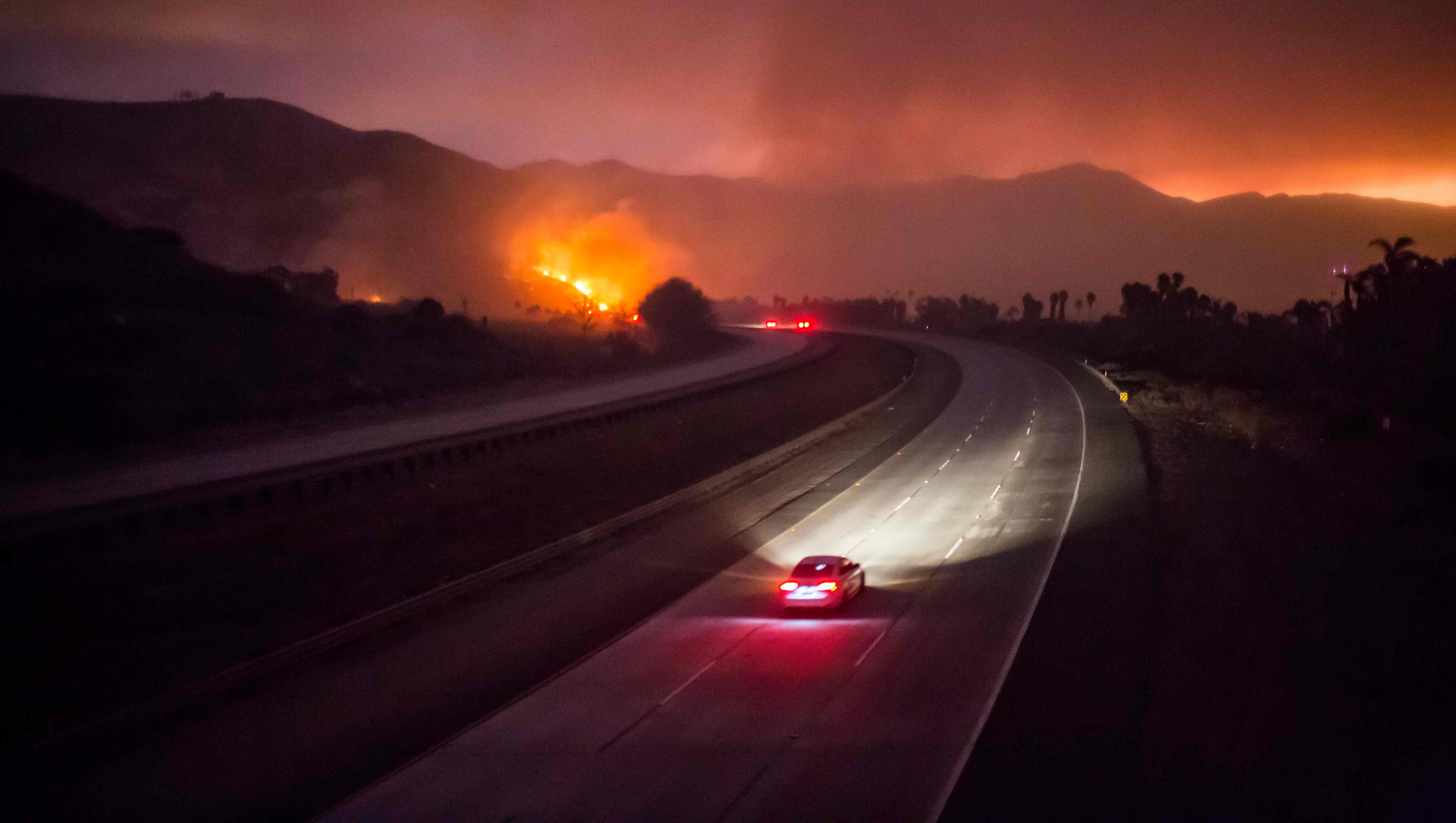 2022 California Wildfires Map Vs New Car Route