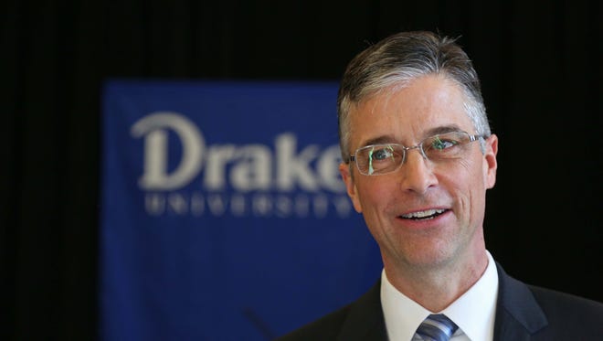 Earl Franklin Martin was introduced as the 13th president of Drake University on Monday, Jan. 12, 2015.