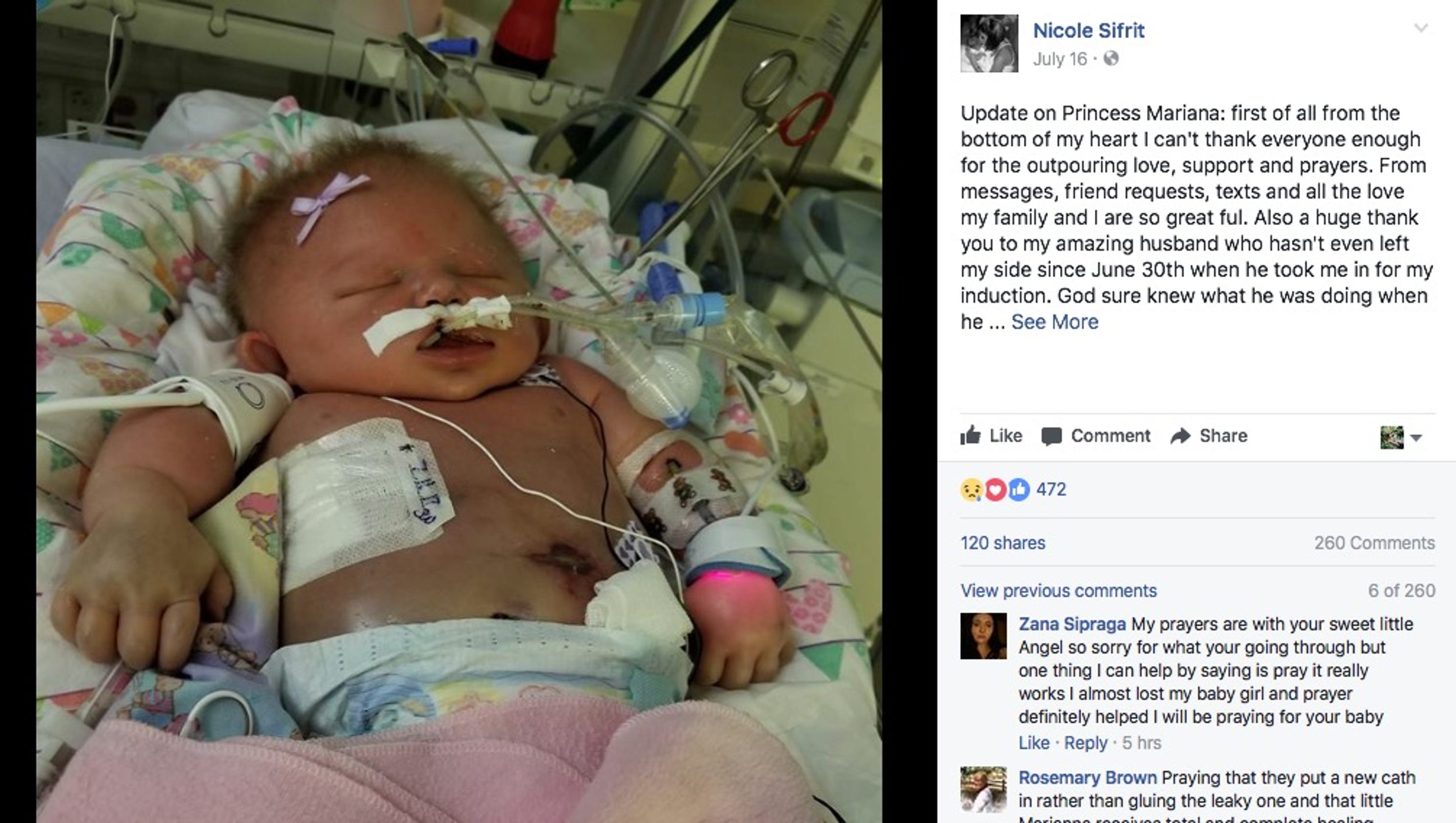 Mom with newborn who died at 18 days old 'Don't let anyone kiss your baby'