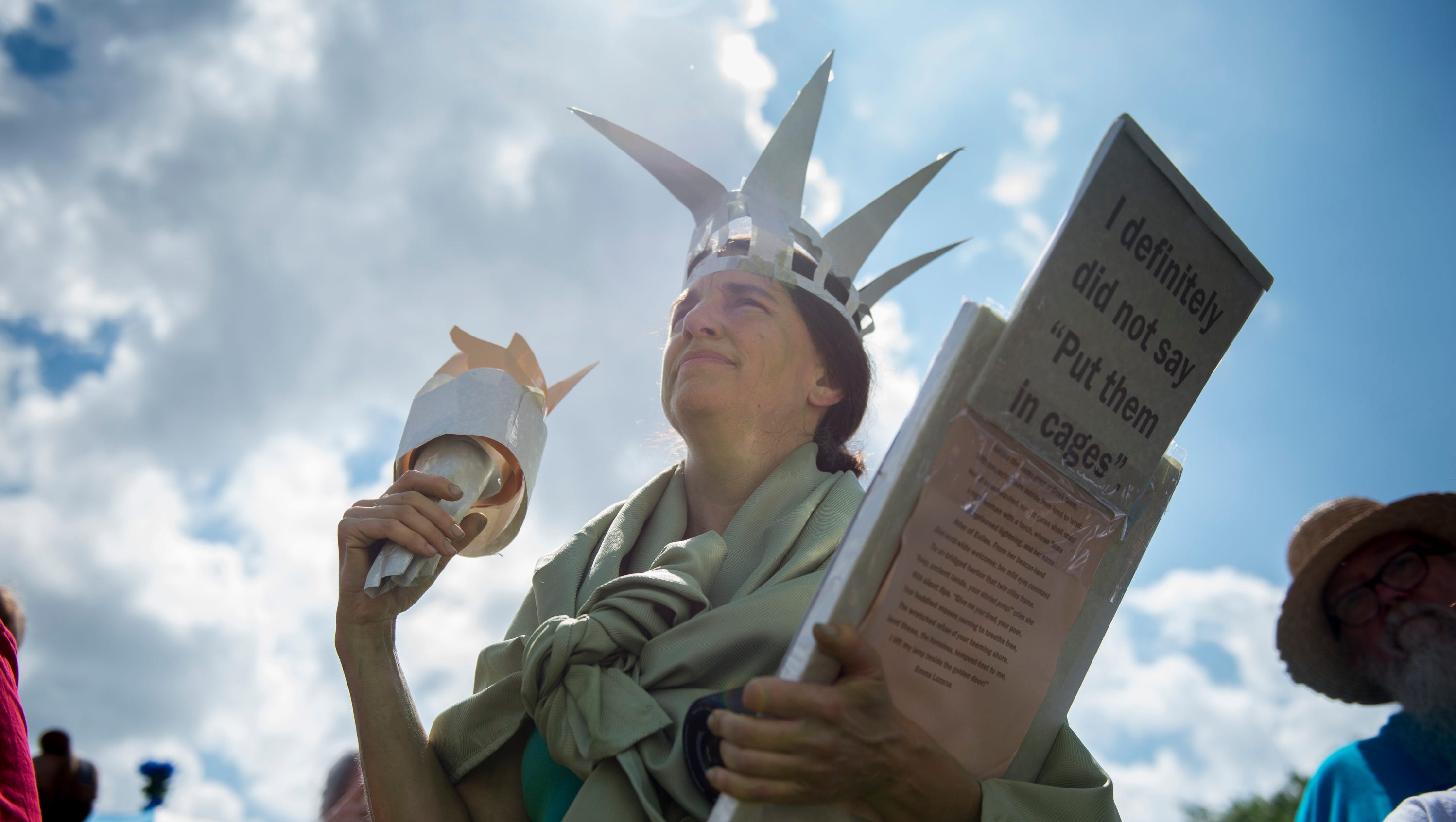 Melissa Sostrin, of Franklin, Tenn., dressed as the