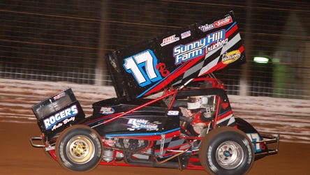 Steve Buckwalter won Friday's sprint car feature at Williams Grove Speedway.