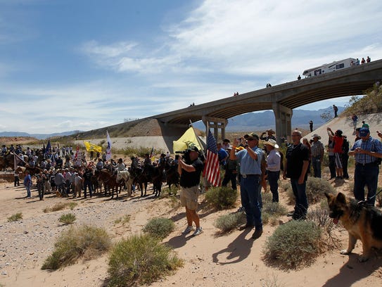 In this April 12, 2014, file photo, the Bundy family