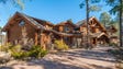 Crafted with Rocky Mountain logs, the custom home sits