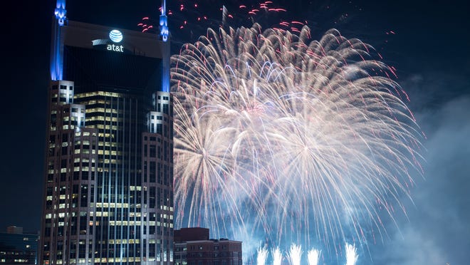 4th Of July Fireworks In Nashville, Fireworks Nashville Garage Doors