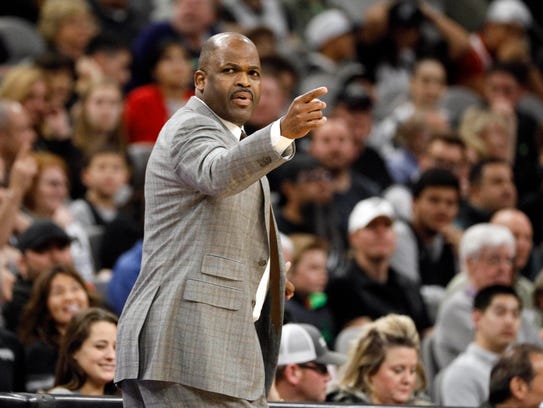 Indiana Pacers head coach Nate McMillan gives direction