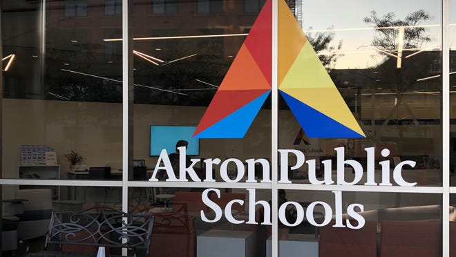 The Akron Public Schools Sylvester Small Administration Building.