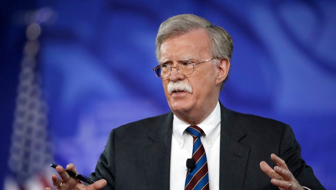 In this Feb. 24, 2017, file photo, former U.S. Ambassador to the U.N. John Bolton speaks at the Conservative Political Action Conference (CPAC) in Oxon Hill, Md. President Donald is replacing National security adviser H.R. McMaster with Bolton.