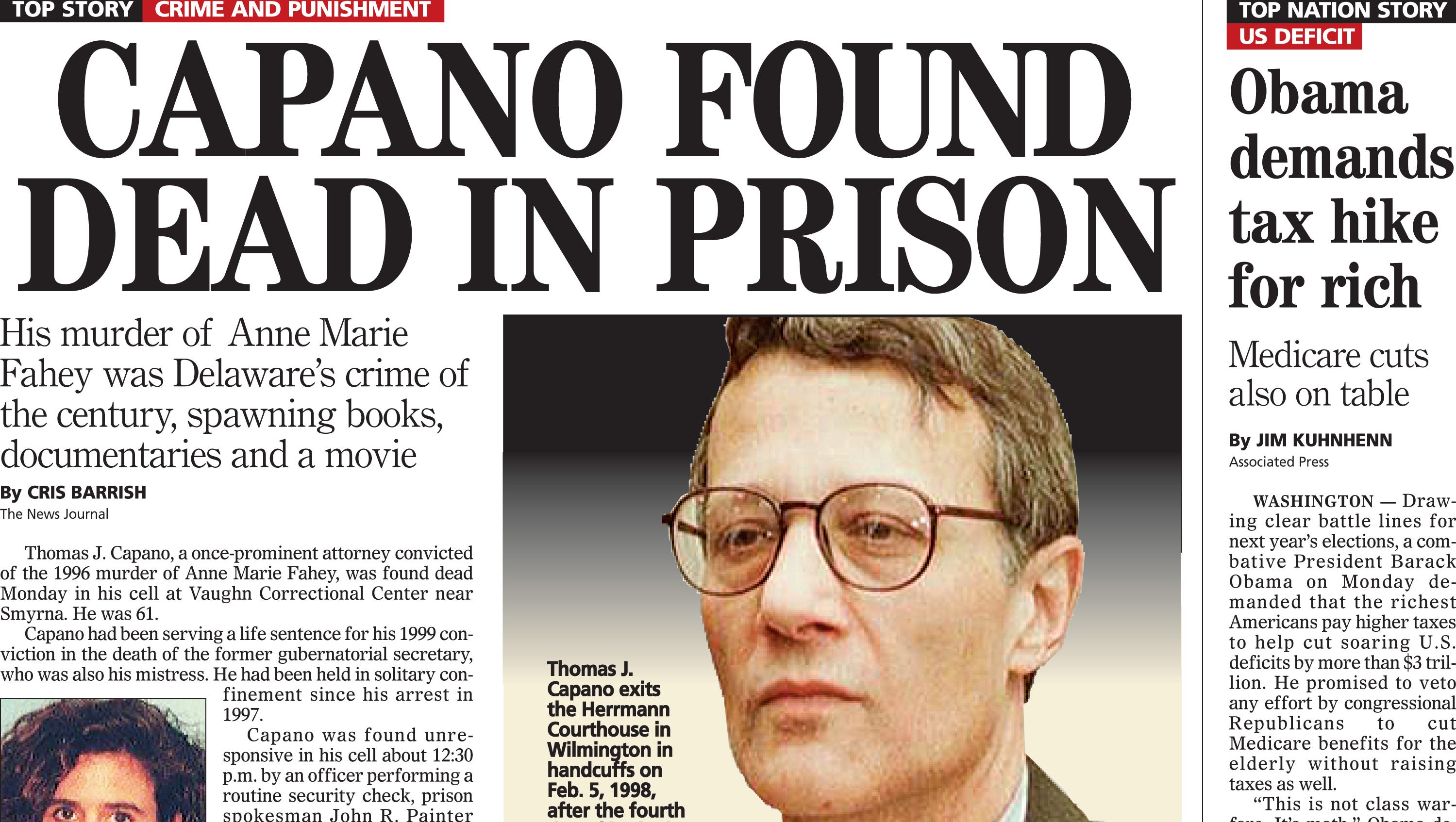 Thomas Capano Obituary