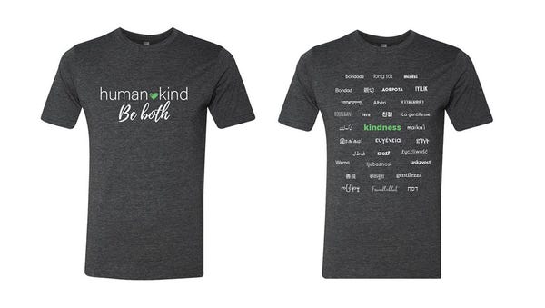 Spread kindness with this Humankind branded shirt...