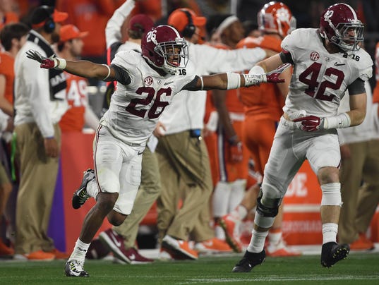 USP NCAA FOOTBALL: CFP NATIONAL CHAMPIONSHIP-ALABA S FBC USA AZ