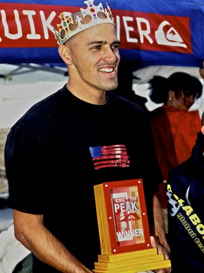 Kelly Slater won the first "King of the Peak" title