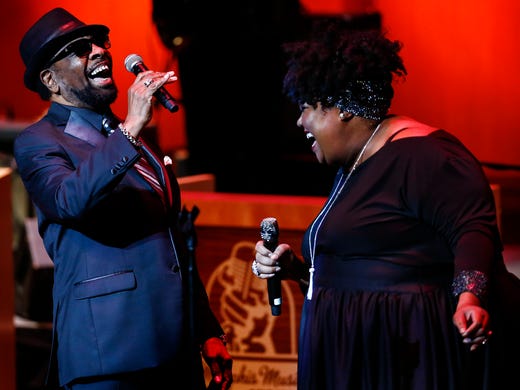 Stax Records star William Bell (left) performs with