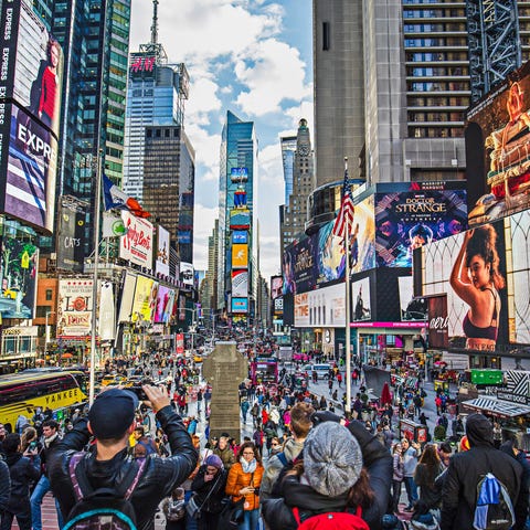 Times Square: Free. Visitors per year: 50 million.
