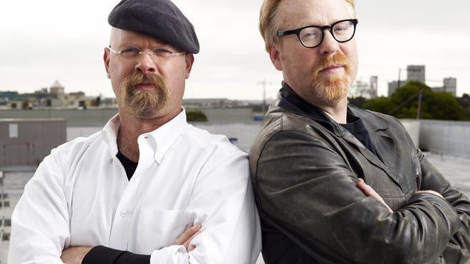 Jamie Hyneman, left, and Adam Savage of "Mythbusters."