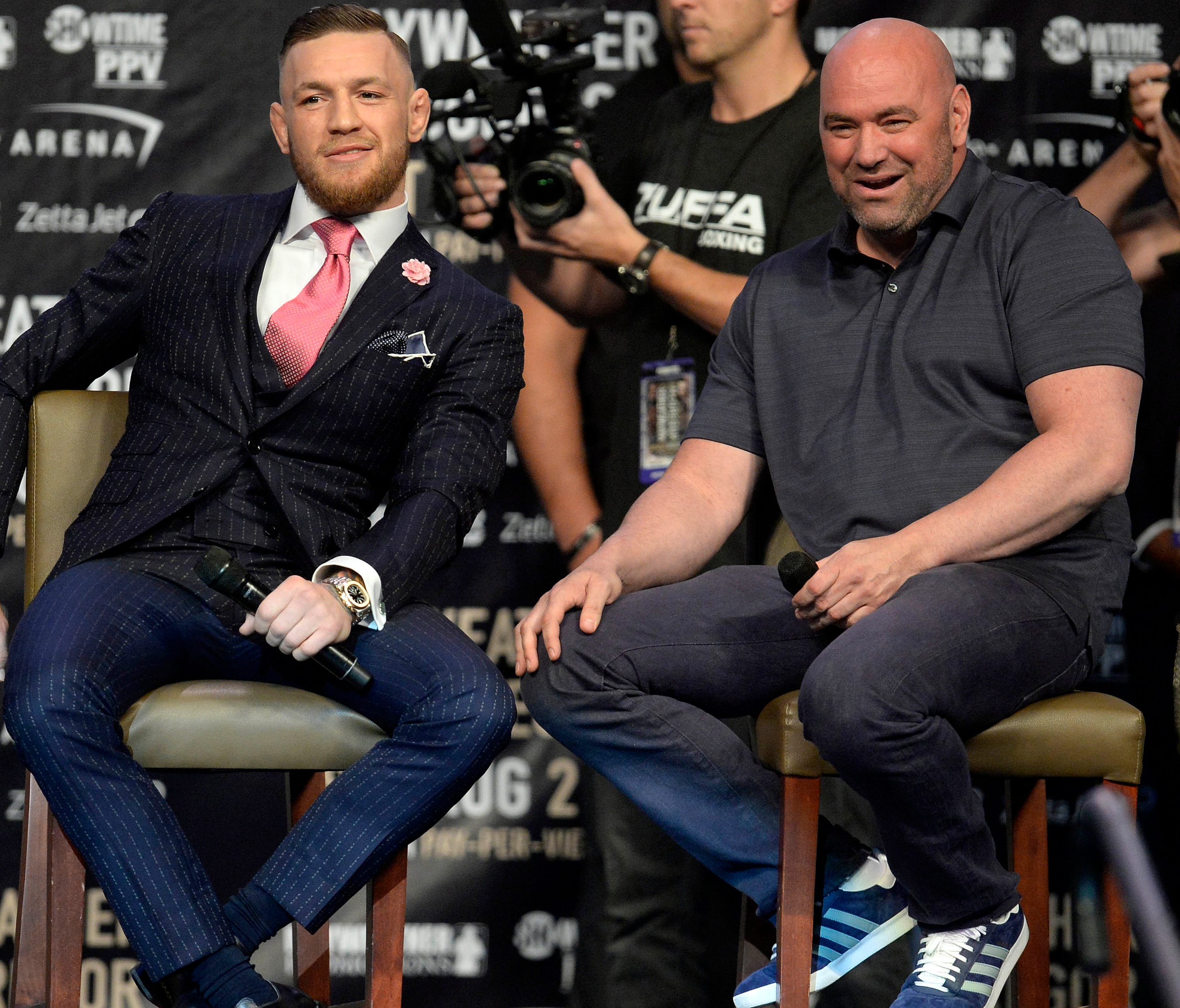 UFC president Dana White and Conor McGregor
