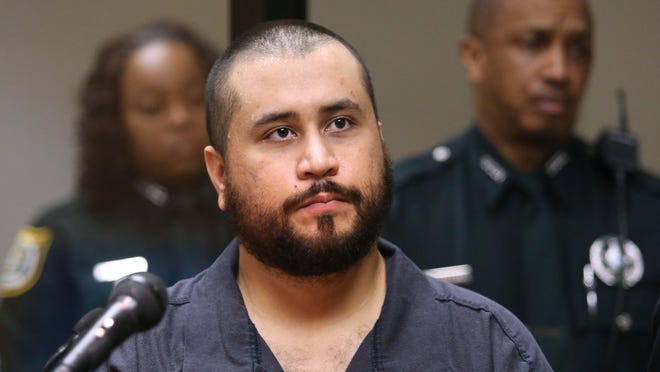 In this Tuesday, Nov. 19, 2013, file photo, George Zimmerman, acquitted in the high-profile killing of unarmed black teenager Trayvon Martin, listens in court, in Sanford, Fla., during his hearing. The pistol former neighborhood watch volunteer Zimmerman used in the fatal shooting of Martin is going up for auction online. The auction begins Thursday, May 12, 2016, at 11 a.m. EDT and the bidding starts at $5,000. (AP Photo/Orlando Sentinel, Joe Burbank)