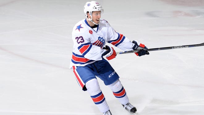 Pittsford resident Stu Wilson, son of RIT coach Wayne Wilson, made his pro debut with the Amerks on Saturday.