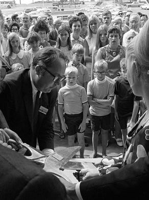 Lansing Mall opening, July 30, 1969.