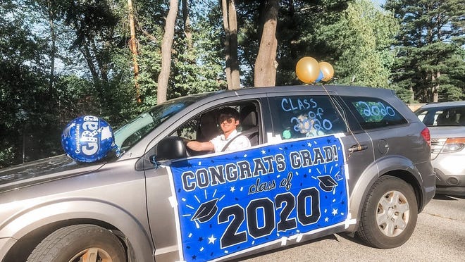 Archbishop Williams High School Class of 2020 participated in a drive through ceremony for graduation.