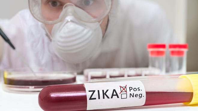 Test tube with blood for ZIKA virus test in front of researcherGov. Robert Bentley said in a statement Friday that the Alabama Department of Public Health had requested assistance with its Zika mitigation funding.