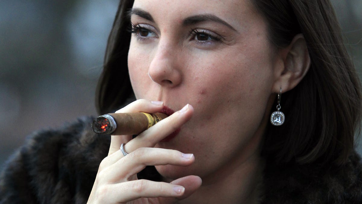 More women are smoking cigars