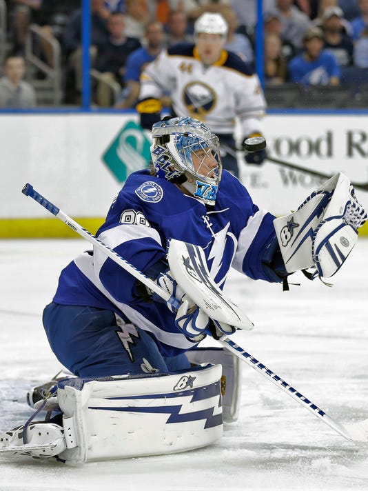 Lightning rookie Vasilevskiy earns 1st NHL shutout
