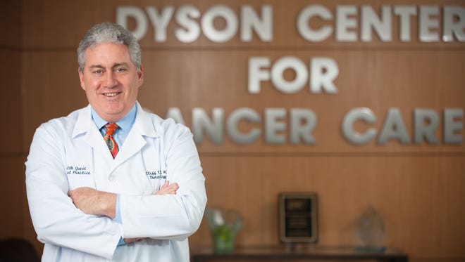 Dr. Cliff P. Connery is medical director of the Dyson Center for Cancer Care at Vassar Brothers Medical Center in Poughkeepsie, where he’s also director of thoracic oncology and surgery.