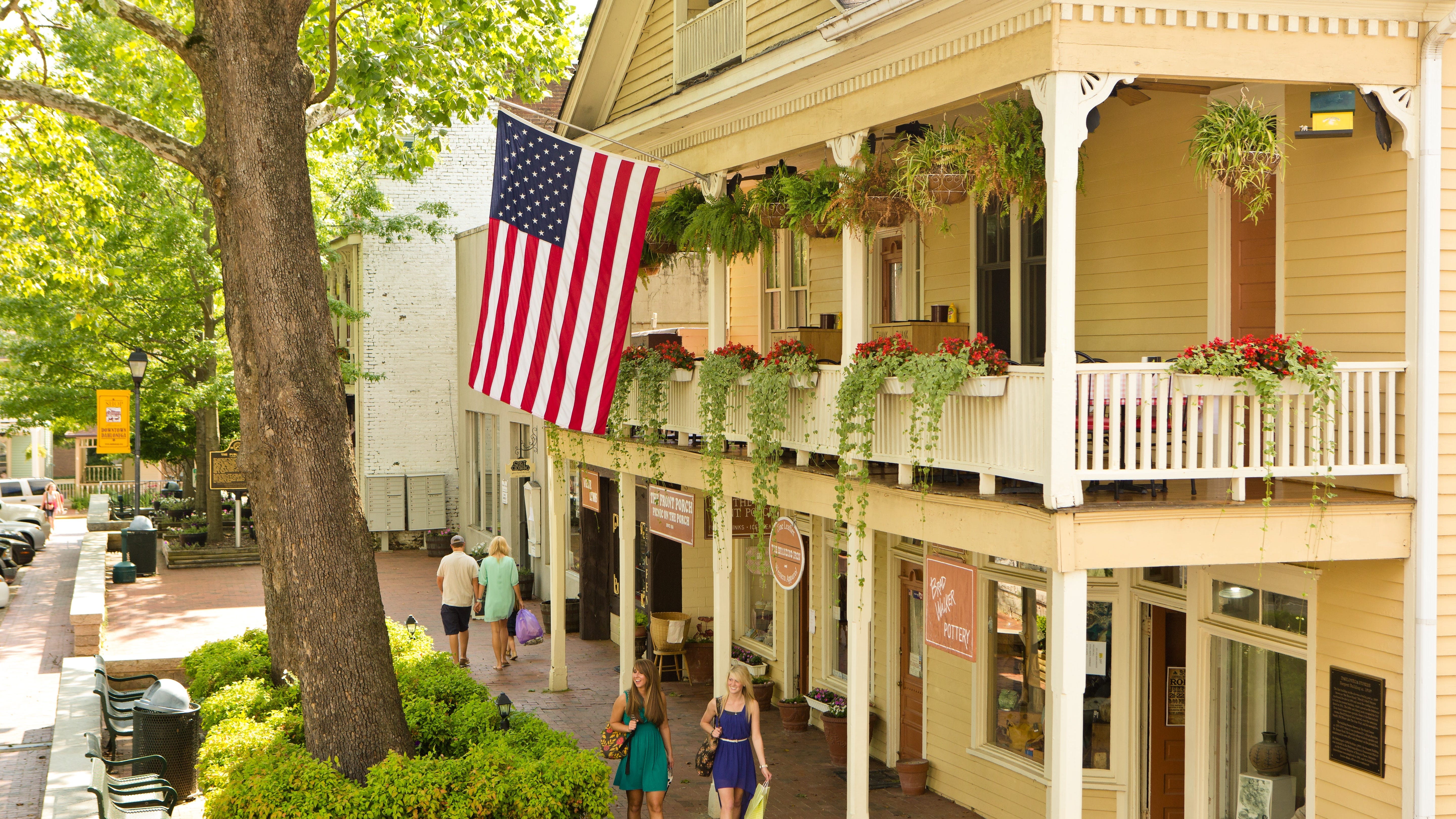 The Dahlonega square features plenty of shopping and dining