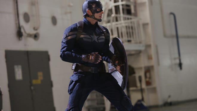 Chris Evans plays Captain America.