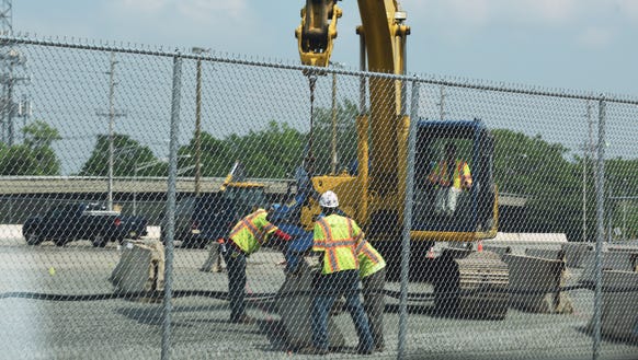 Construction workers have returned to American Dream