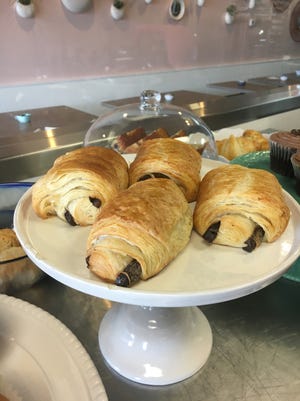 Chocolate croissants are among the many sweet things on the menu at Sugar Happy Bakery & Coffee in Scottsdale.