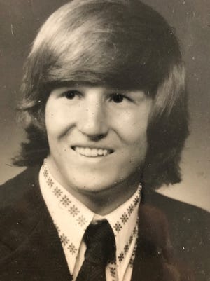 This is a photo of Frank Monterosso from his high-school days.