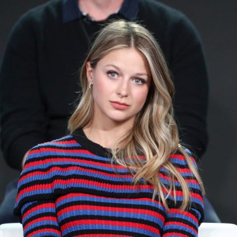Melissa Benoist joins the 'Waco'  panel during the