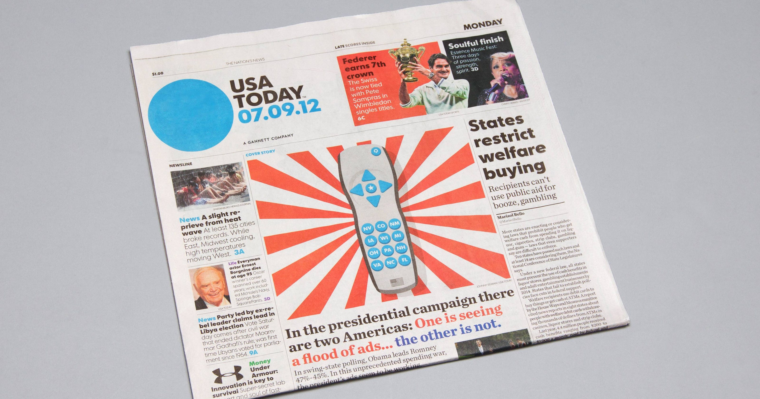 USA TODAY unveils redesigned newspaper, website, mobile apps