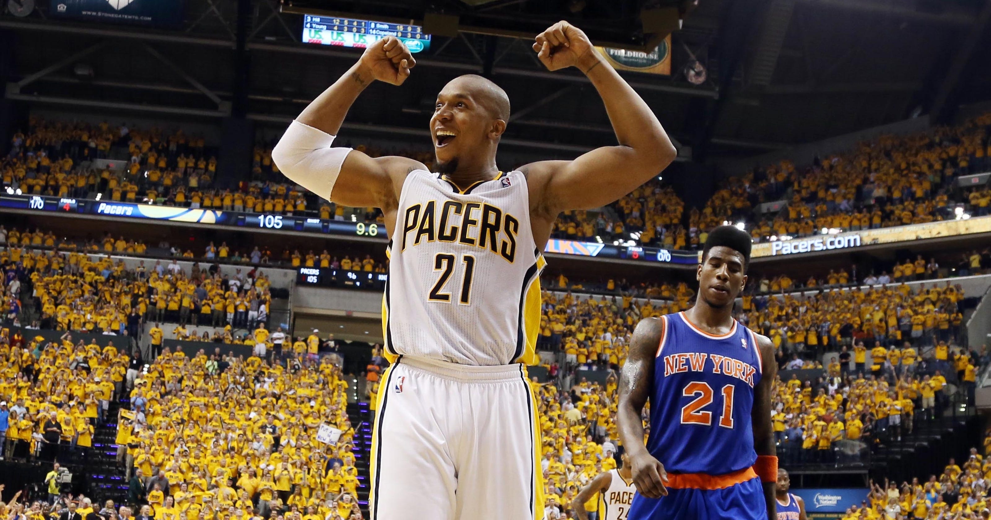 2013 NBA playoffs Knicks vs. Pacers