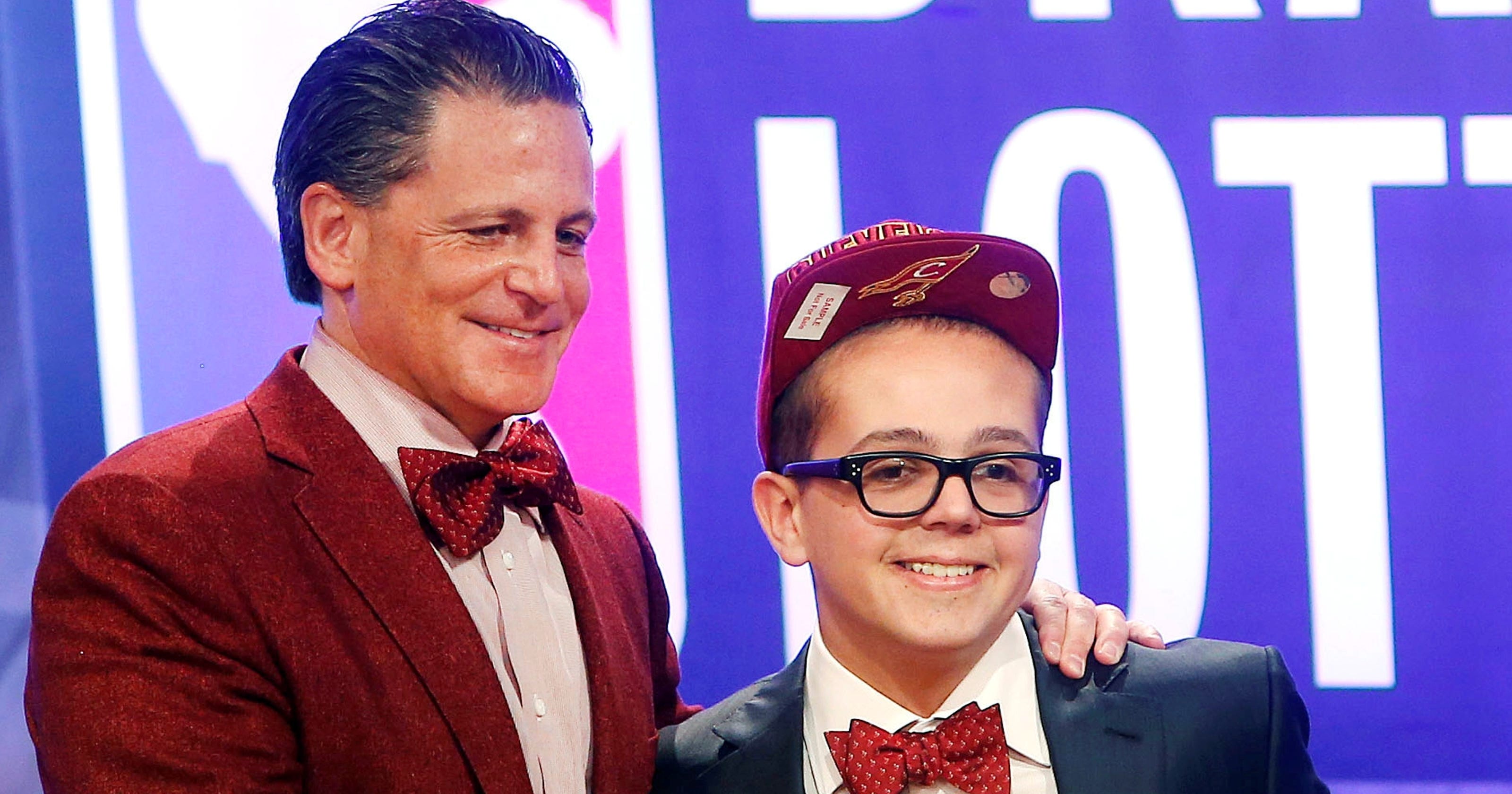 Nick and Dan Gilbert at 2011 Draft Lottery