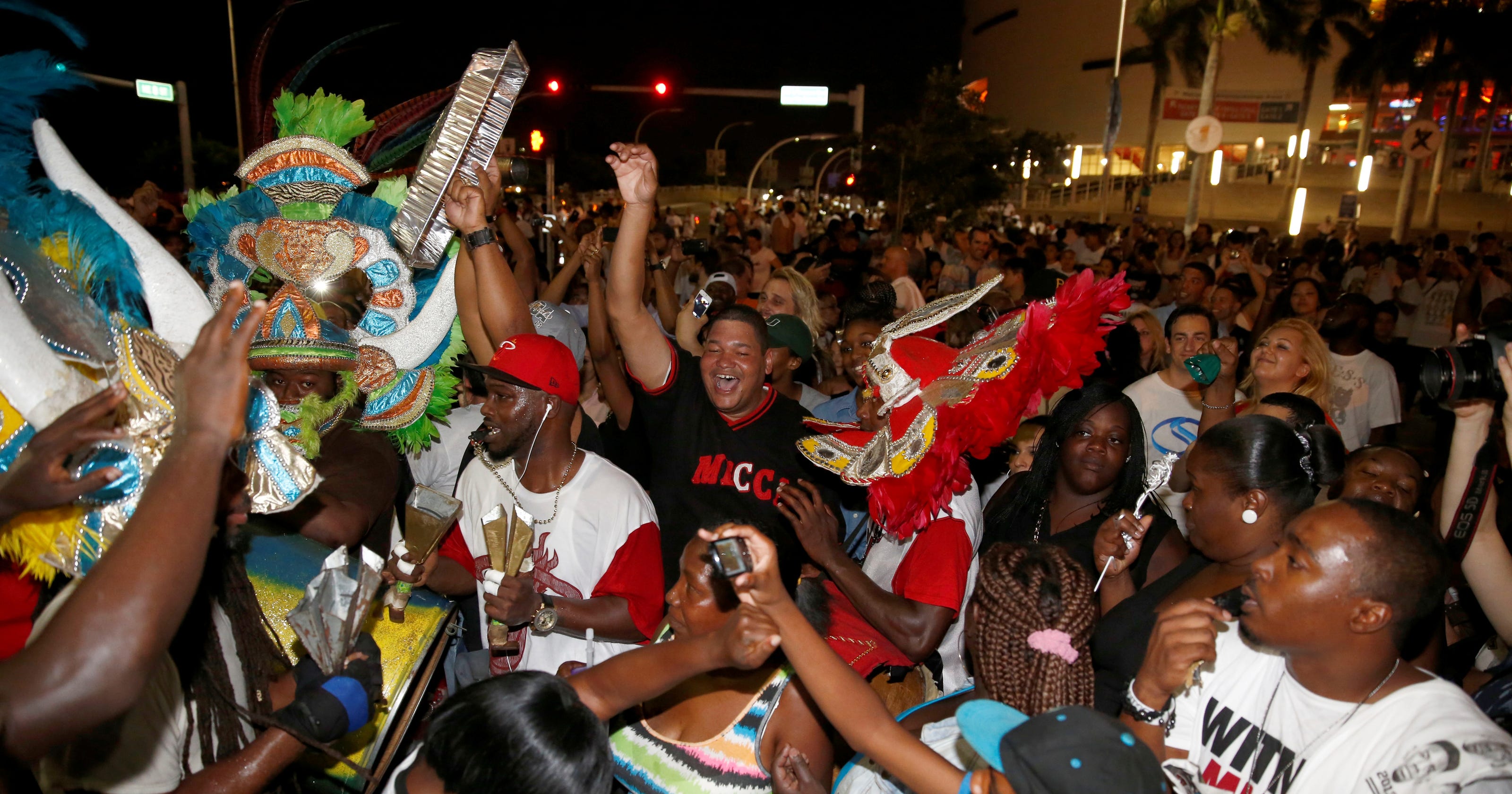 Miami Heat fans celebrate 2013 NBA Championship