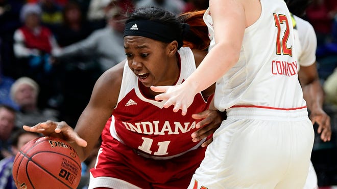 Big Ten Women S Tournament Iu Runs Out Of Gas Vs Maryland