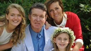 Don Horton with his family, L to R. Libby, Don, Hadley and Maura.