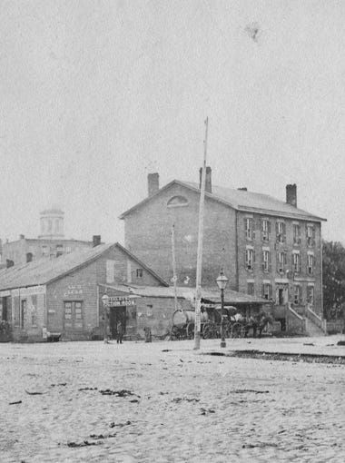Cadillac Square, at the start of Michigan Avenue in downtown Detroit, in an undated photo from the 19th century. Today Michigan Avenue, also known as US-12, starts in Detroit and runs all the way to Aberdeen, Washington.